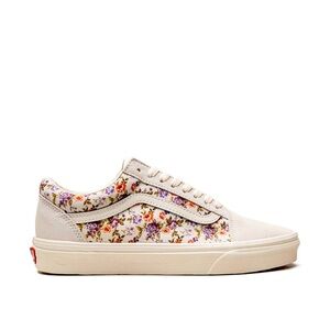 Vans Old Skool Suede Shoe White Floral